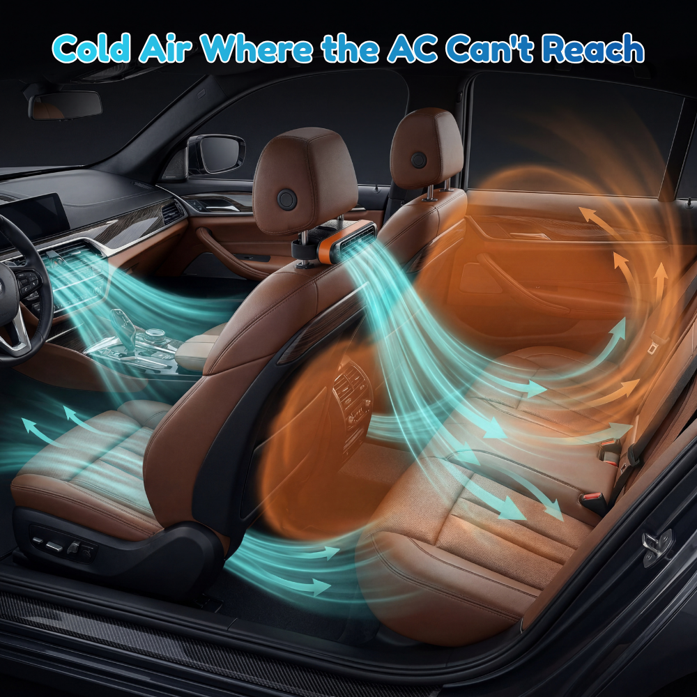 BreezeBuddy™ 2.0 Car Fan